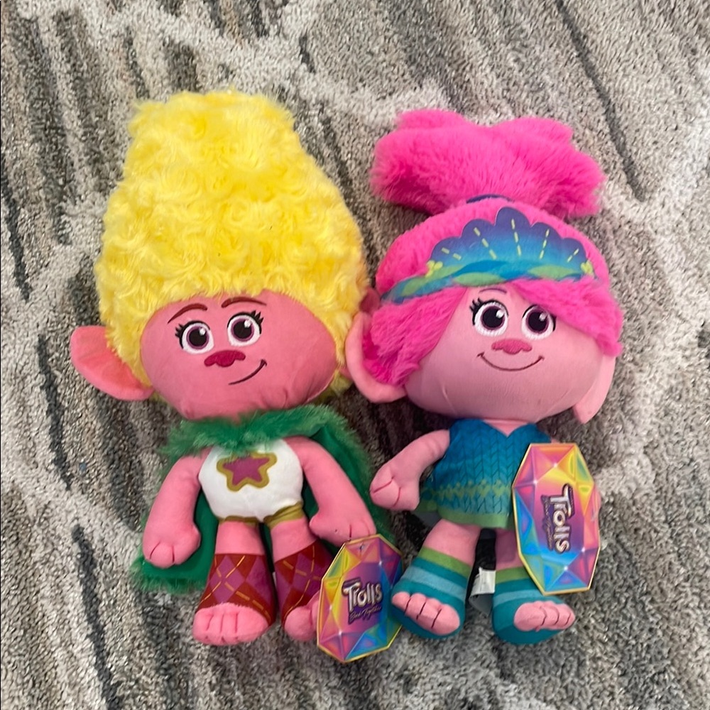 Trolls Plush Dolls! Poppi and viva!